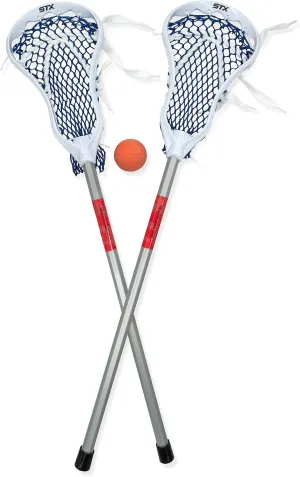 STX FiddleSTX Two Pack Mini Super Power with Plastic Handle and One Ball, 30-Inch,White/Grey