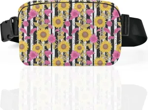Sunflower Fanny Pack for Women Casual Belt Bag Waterproof Purse Lightweight Waist Bags with Adjustable Straps Wallet Travel Presents Workout