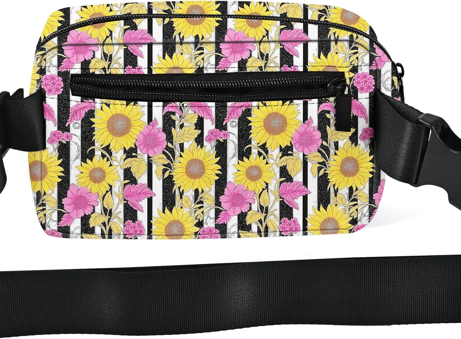 Sunflower Fanny Pack for Women Casual Belt Bag Waterproof Purse Lightweight Waist Bags with Adjustable Straps Wallet Travel Presents Workout