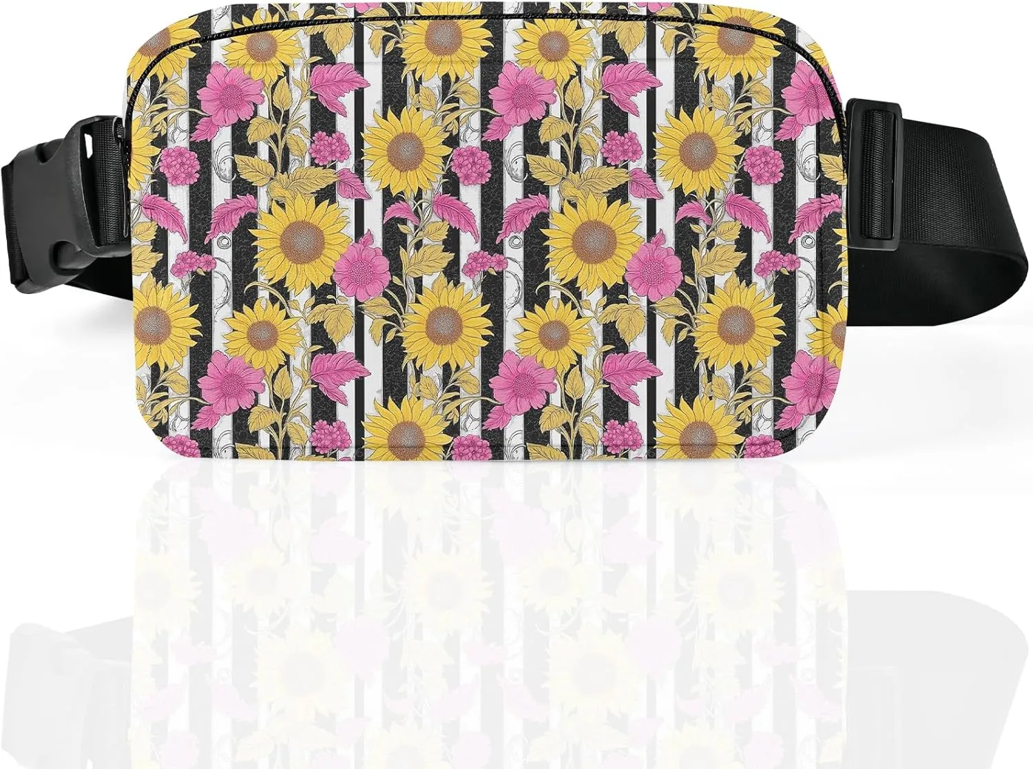 Sunflower Fanny Pack for Women Casual Belt Bag Waterproof Purse Lightweight Waist Bags with Adjustable Straps Wallet Travel Presents Workout