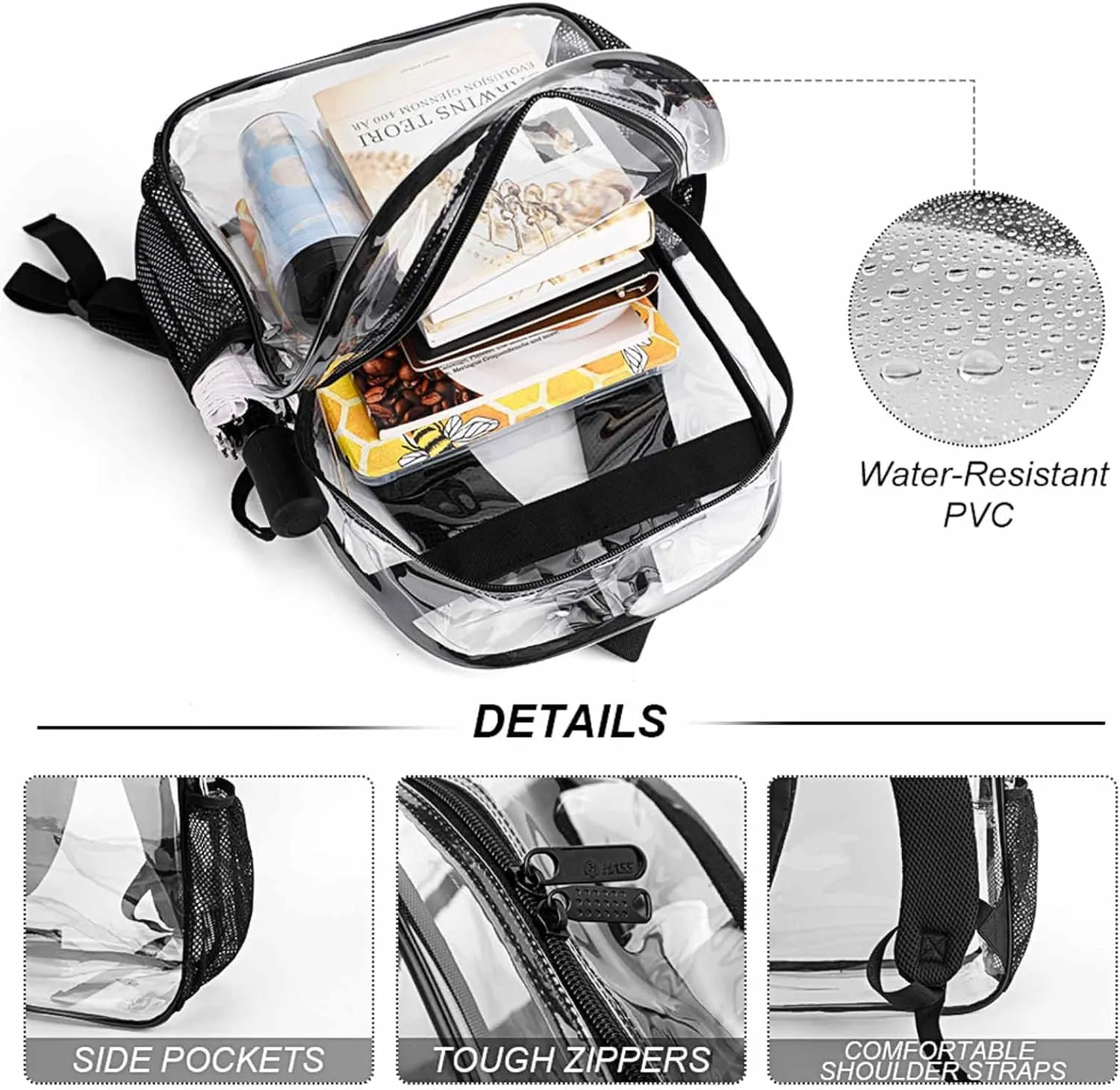 Supdreamc Lightweight Rucksack for Sports Travel Running - Big Capacity Multipurpose Transparent Bookbag, Abstract Graffiti Paint Travel and Sport Backpack Rucksack