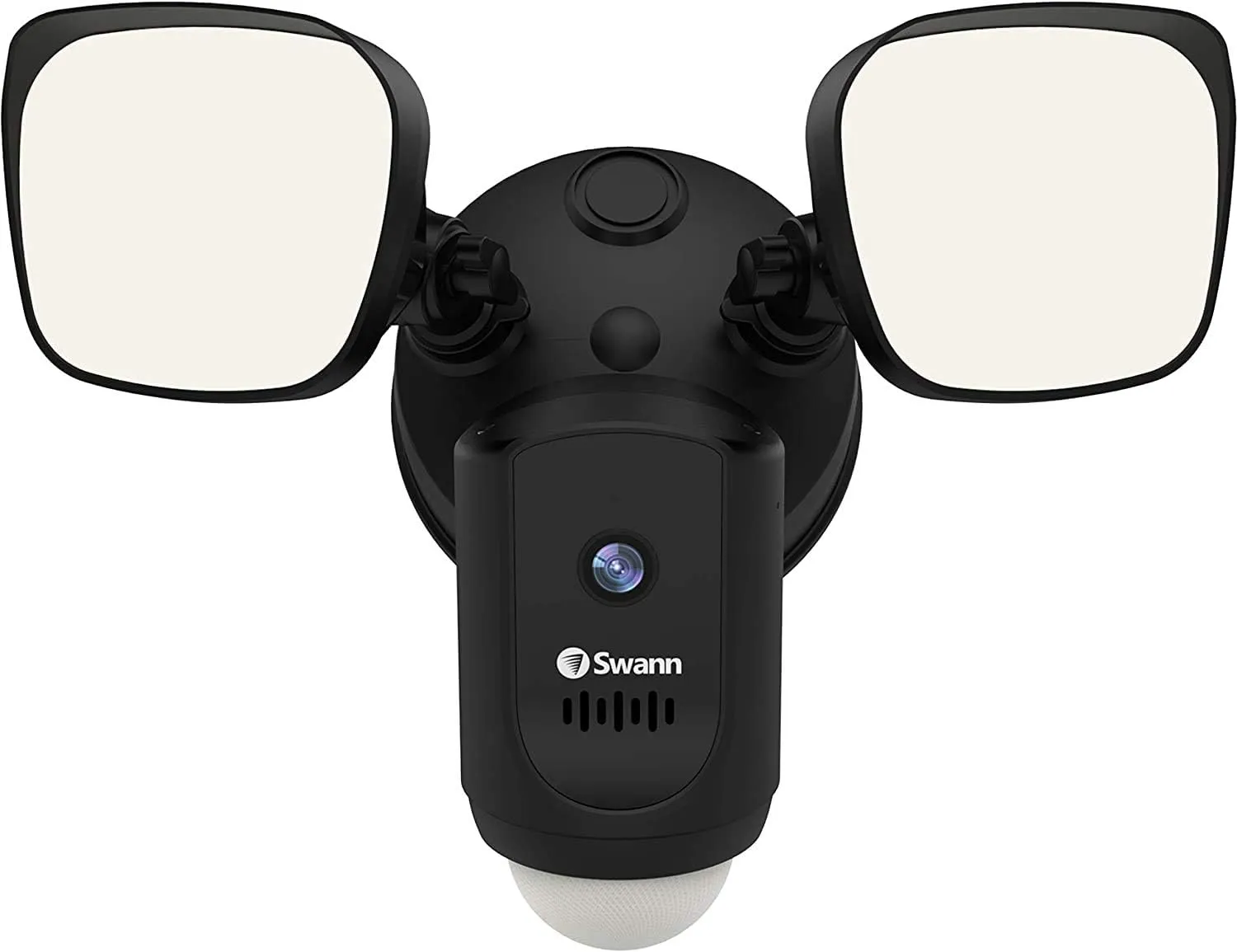 Swann Wi-Fi 1080p Waterproof Motion Activated FloodLight Camera with Night Vision, Heat Sensing, 2-Way Talk, Dimmable 2400 Lumens, Wide 125 Degree Viewing, Free Cloud & Local Recording