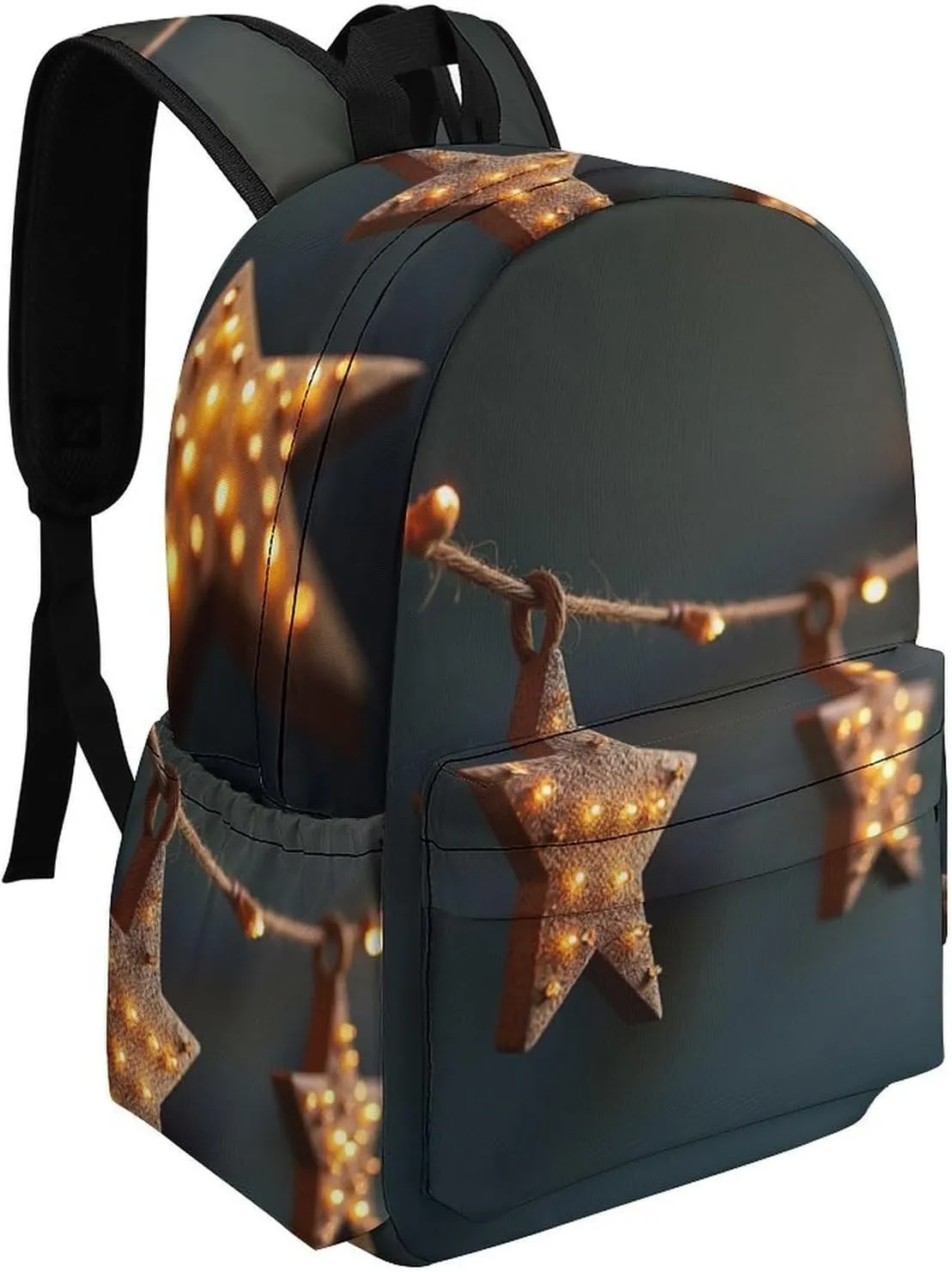 SWEET TANG Backpack Compatible with Brown Vintage Rusty Stars Primitive Country Rustic Primitives, Casual Daypack Lightweight Bookbags Rucksack for Men Women Picnic College Laptop Rucksack