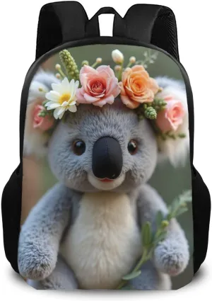 SWEET TANG Funny and Lightweight Backpack Compatible with Love Cute Koala Bear for Men Women Laptop, Anti-Theft Travel Laptop Backpack Daypack for Hiking Picnic Camping