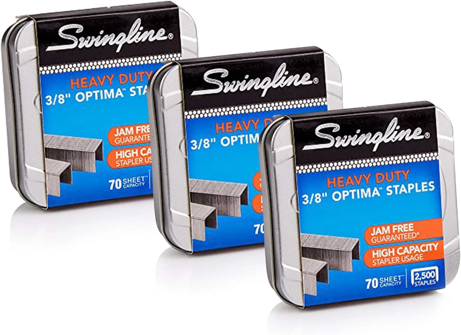 Swingline High Capacity 2500 Ct (3 Pack) Silver Staples