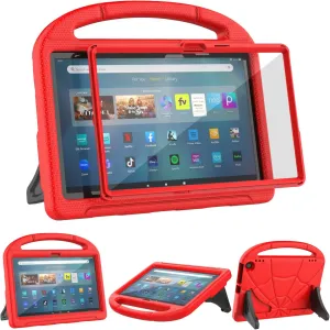 Tablet Case for 11in Tablets(2023 Released 13th Gen Model), Not Work for Samsung TCL 11 inch Tablets, Patamiyar Lightweight Shockproof Screen Protector Protective Case with Handle Stand - Red