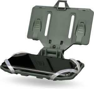 Tactical Plate Carrier Molle Phone Carrier Vest Attachments, Outdoor Universal Foldable Phone Chest Holder, Chest Rig Mount Navigation Board for 4.7"-6.7" Screen (FoldPanel-Olive Drab)
