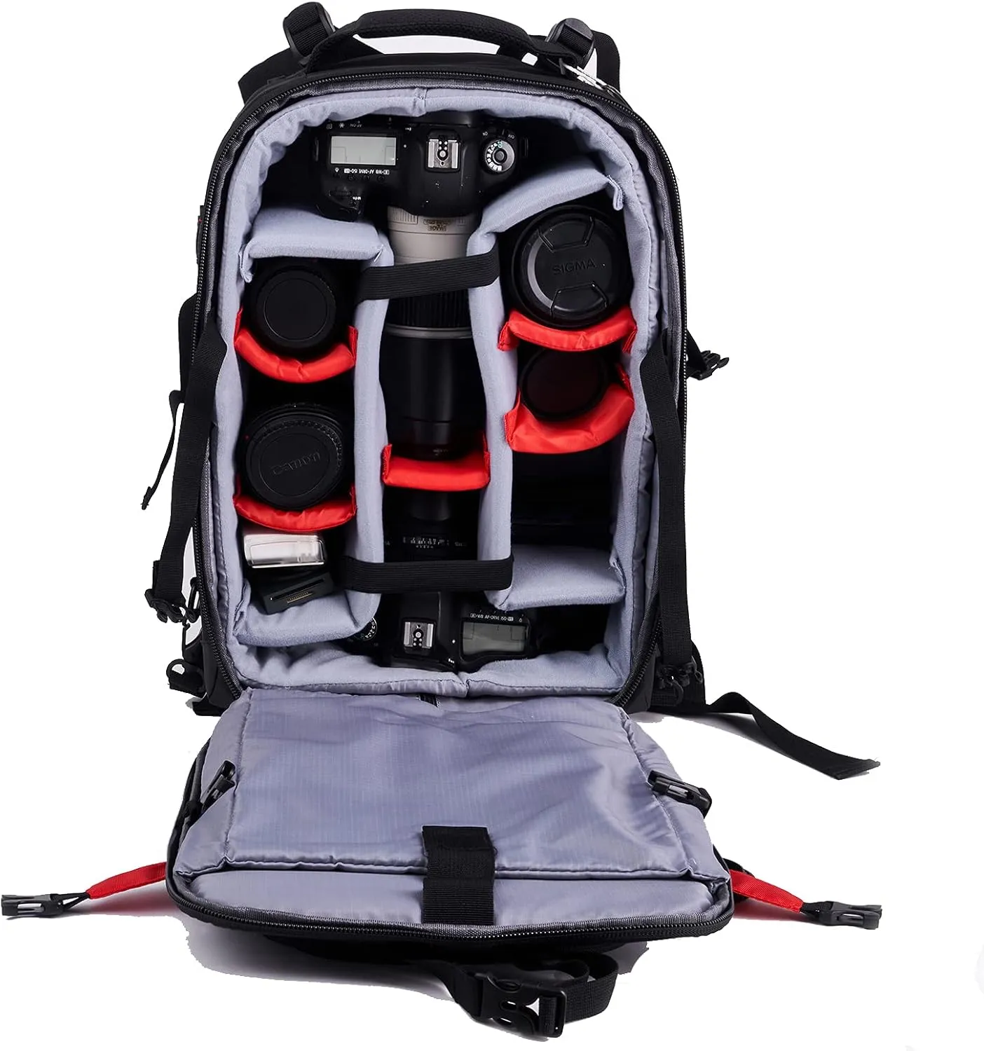 T&YFOTOP Trolley case Camera Bag Camera Backpack Waterproof Camera Bag Anti Theft Nylon Camera Case Fits for 15" Laptop Travel Day-Pack for Unisex Phot (X-Small, Black)