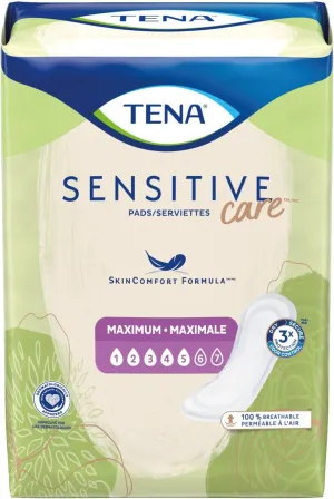 Tena Intimates Sensitive Care Pads Maximum 56 Count (Pack of 3)