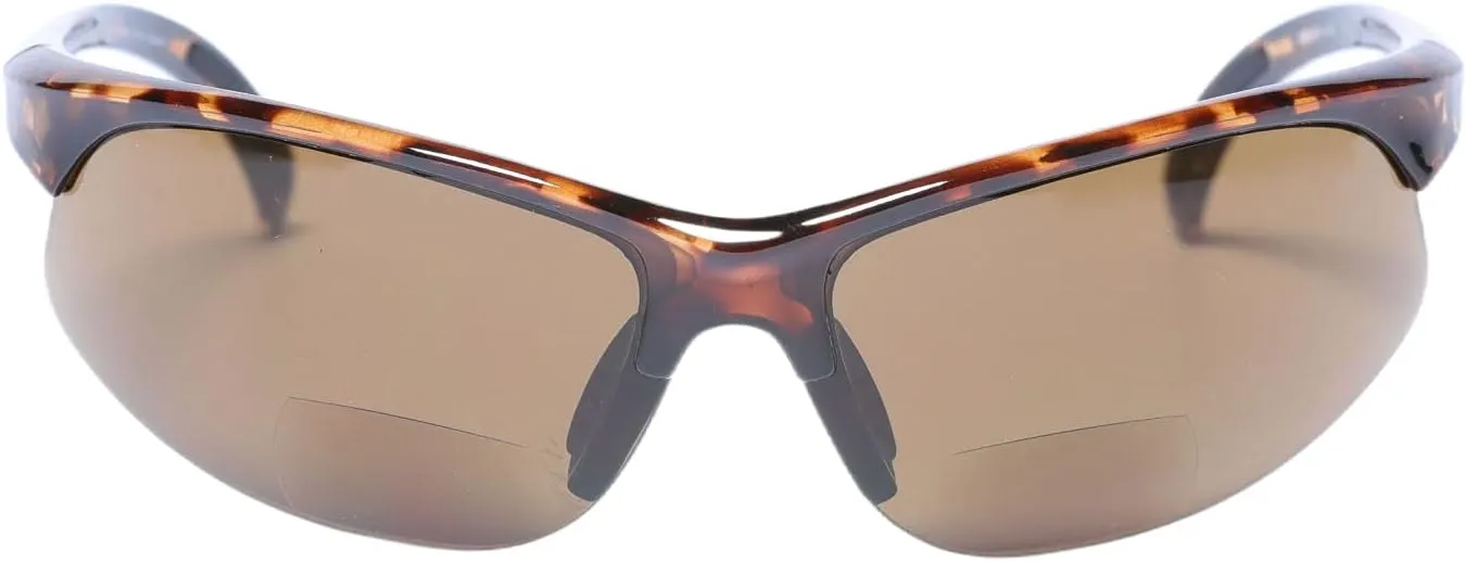 'The Wind Breaker' Lightweight Sport Wrap Polarized Bifocal Sunglasses for Men and Women