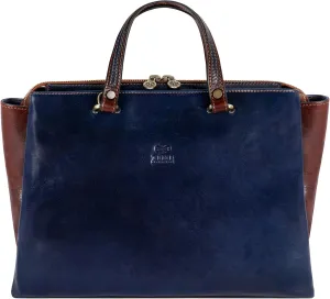 Time Resistance Leather Handbag for Women - Italian Handmade Bag - Top Handle Bag - Ladies Handbag - Cowhide Purse - Shopper