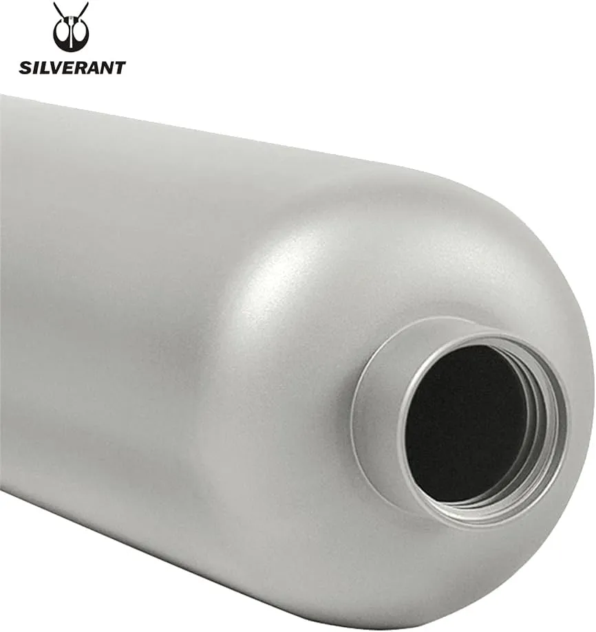 Titanium Ultralight 400Ml, 14 Fl Oz Leakproof Outdoor Camping Hiking Sports Water Bottle with Insulating Thermal Sleeve and Clip Loop Cap