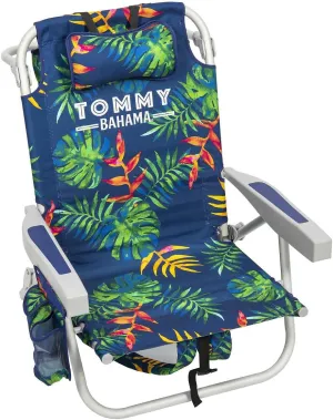 Tommy Bahama 5 Position Beach Chair (Green Leaves)
