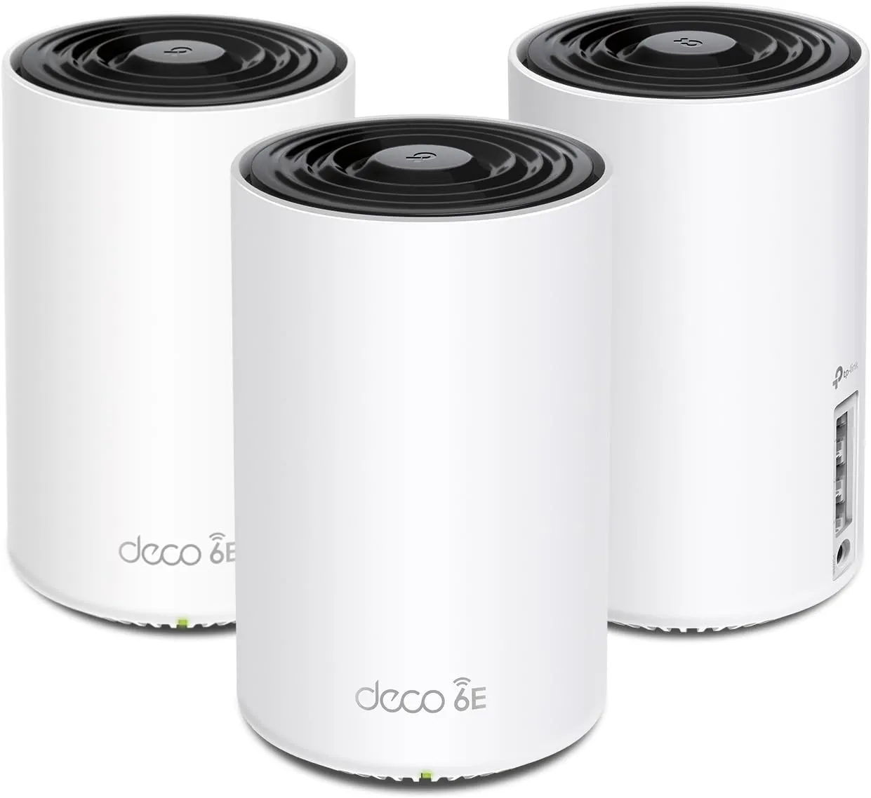 TP-Link Deco AXE5400 Tri-Band WiFi 6E Mesh System - Wi-Fi up to 7200 Sq.Ft, Engadget Rated Best Mesh For Most People, Replaces WiFi Router and Extender, AI-Driven Mesh New 6GHz Band, 3-Pack(Deco XE75)