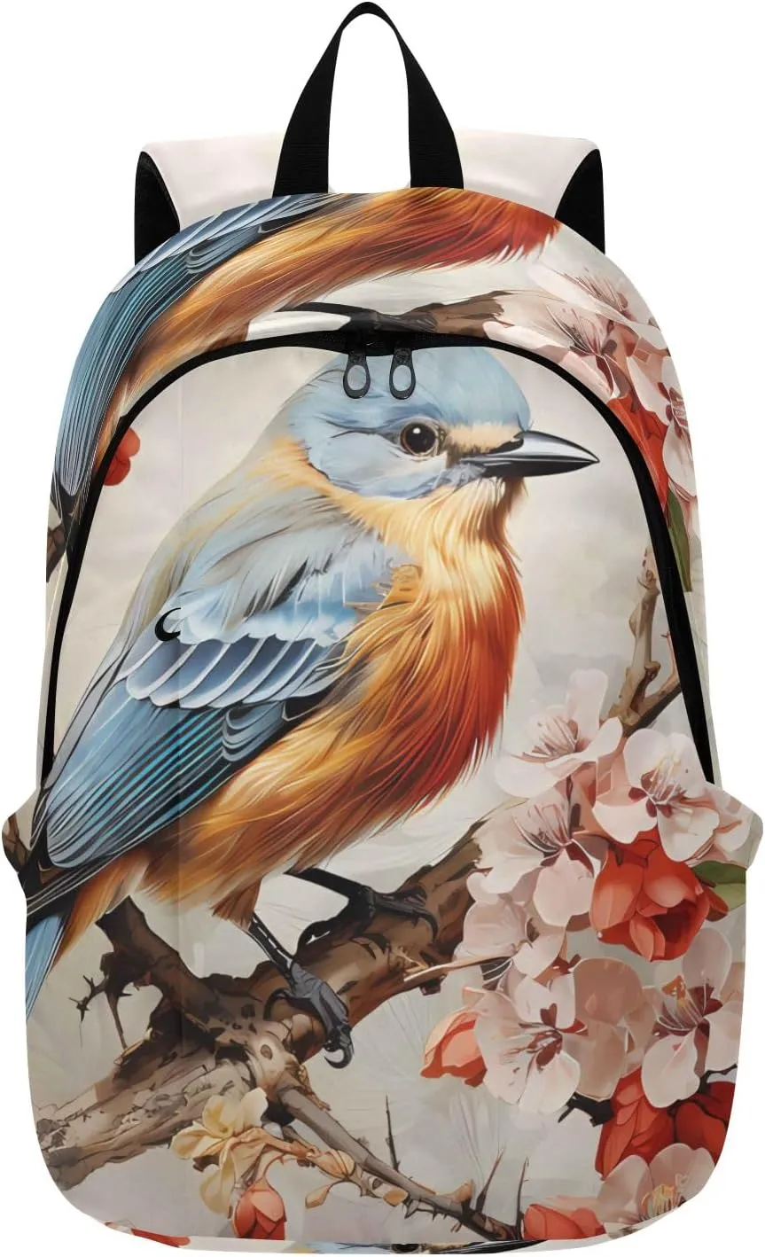 Travel Backpack for Men Laptop Bag Work Fashion Design Daypack Bird Sparrow 7 Large Lightweight Outdoor Casual