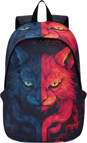 Travel Backpack for Men Laptop Bag Work Fashion Design Daypack Cat Hostility Large Lightweight Outdoor Casual