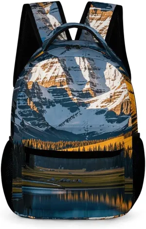 Travel Backpack for Men Women Rocky Mountain Range Laptop Backpack for Work Office Travel Casual Daypack