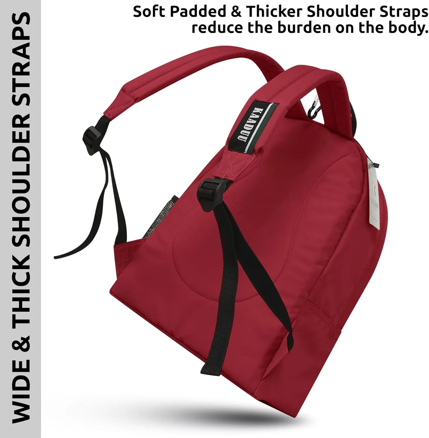 TRAVEL BACKPACK LIGHTWEIGHT CASUAL DAYPACK GYM BACKPACK LAPTOP BACKPACK SPORT BACKPACK RUCKSACK CAMPING BACKPACK 16.5” (Burgundy)