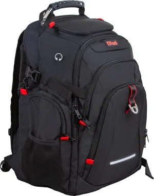 Travel Laptop Backpack 17.3" Computer Backpack Water-Repellent College Daypack Business Backpack with Large RFID Pockets & USB Port safety reflective strip for Men Women