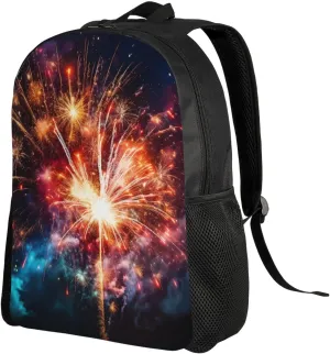 Travel Laptop Backpack Lightweight Computer Bag Explosion Firework Casual Daypack Nurse Bag Business Work Bag