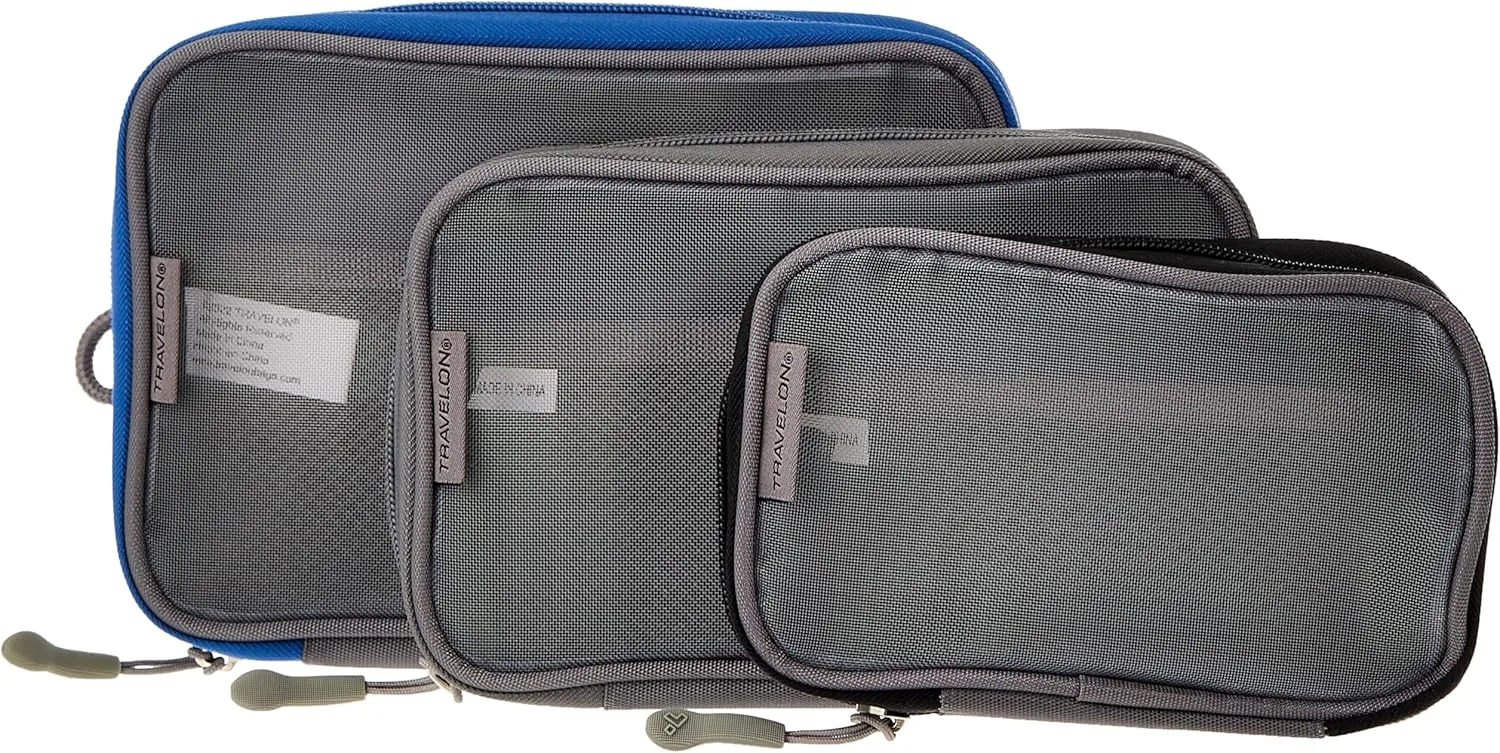 Travelon Travelon Set Of 3 Packing Squares Cool Tones Packing Cube, Cool Tones