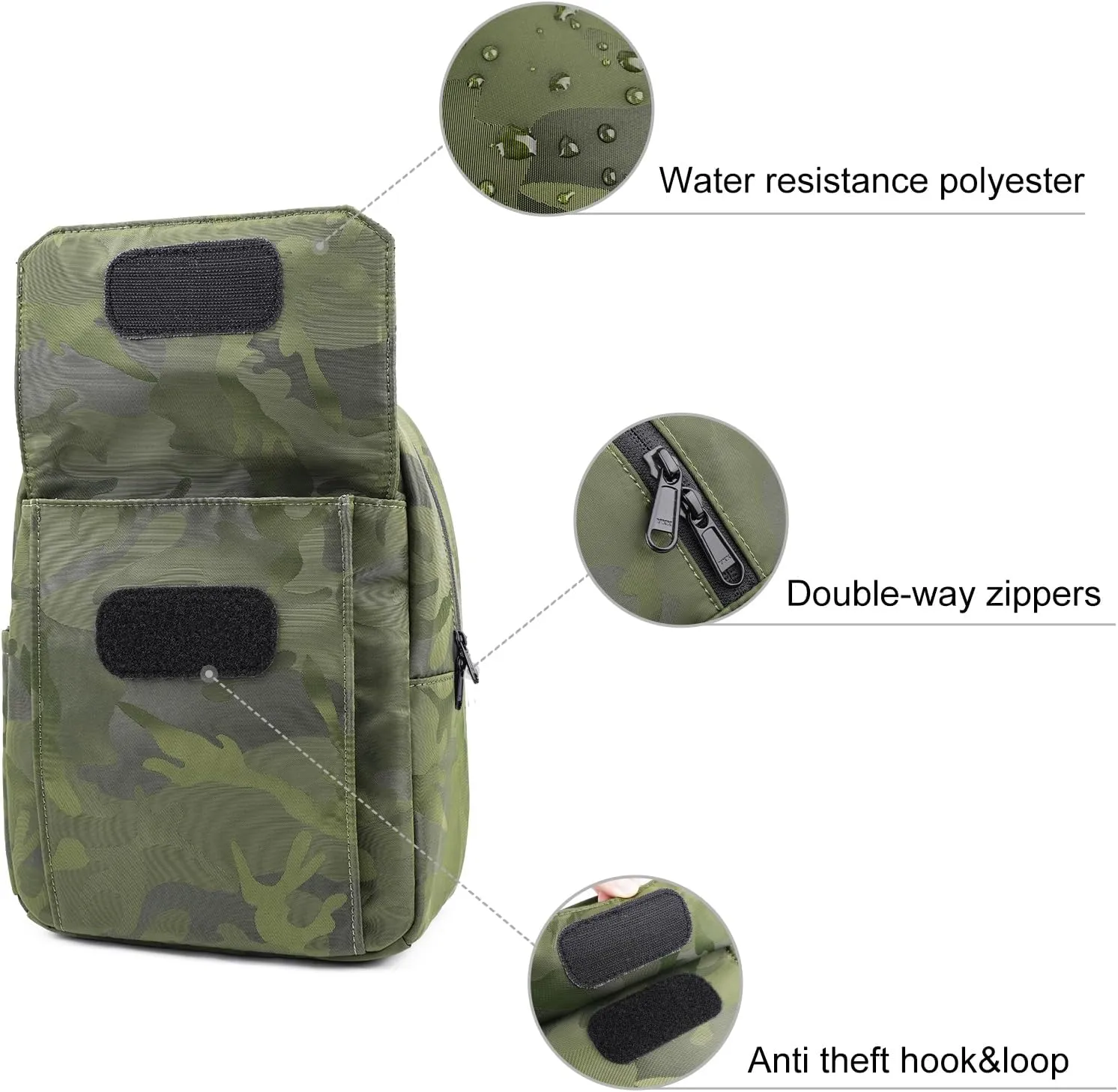 TULLIO Camera Bag Small Crossboy Purse Printing Camera Sling Chest Bag for DSLR SLR Mirrorless Camera Waterproof for Photographer Compatible with Nikon Sony