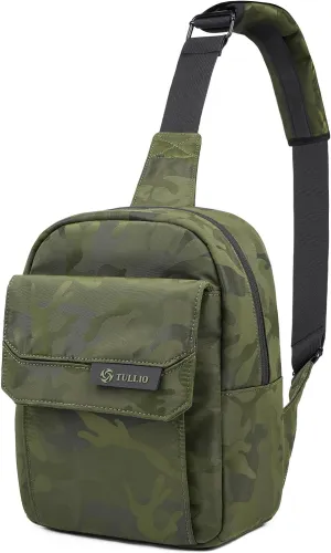 TULLIO Camera Bag Small Crossboy Purse Printing Camera Sling Chest Bag for DSLR SLR Mirrorless Camera Waterproof for Photographer Compatible with Nikon Sony