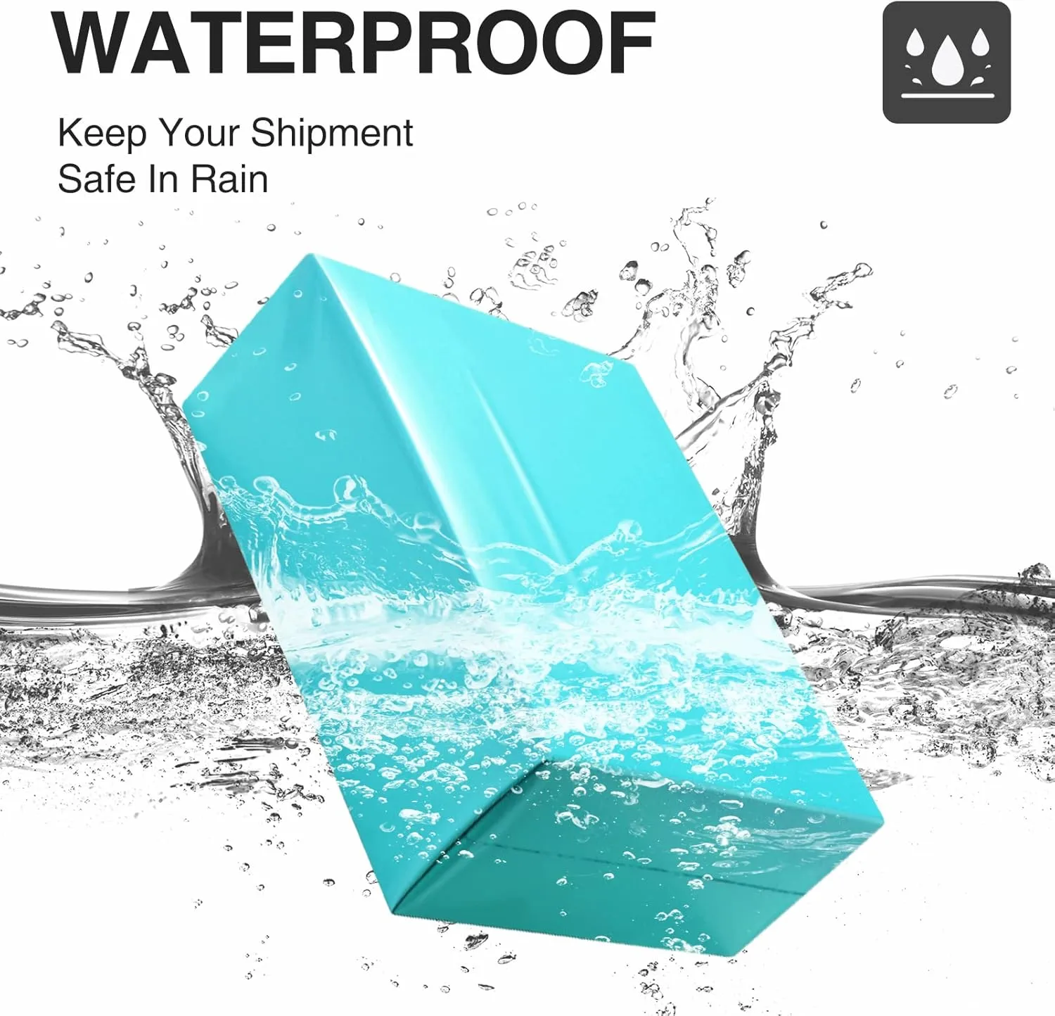 UCGOU 14.5x19 Poly Mailers Teal Shipping Bags Self-Sealing Waterproof and Tear-Proof 50 Pack