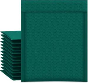 UCGOU Bubble Mailers 10.5x16 Inch Green 25 Pack Poly Padded Envelopes Large #5 Mailing Packages Opaque Packaging Postal Self Seal Adhesive Waterproof Boutique Shipping Bags