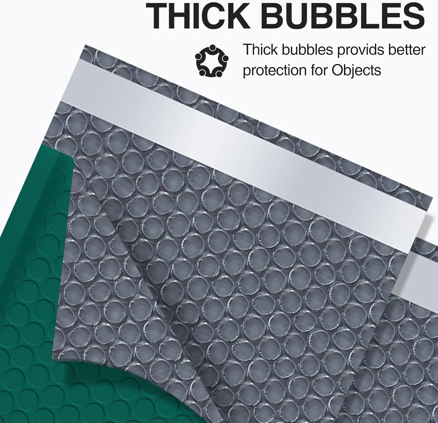UCGOU Bubble Mailers 10.5x16 Inch Green 25 Pack Poly Padded Envelopes Large #5 Mailing Packages Opaque Packaging Postal Self Seal Adhesive Waterproof Boutique Shipping Bags