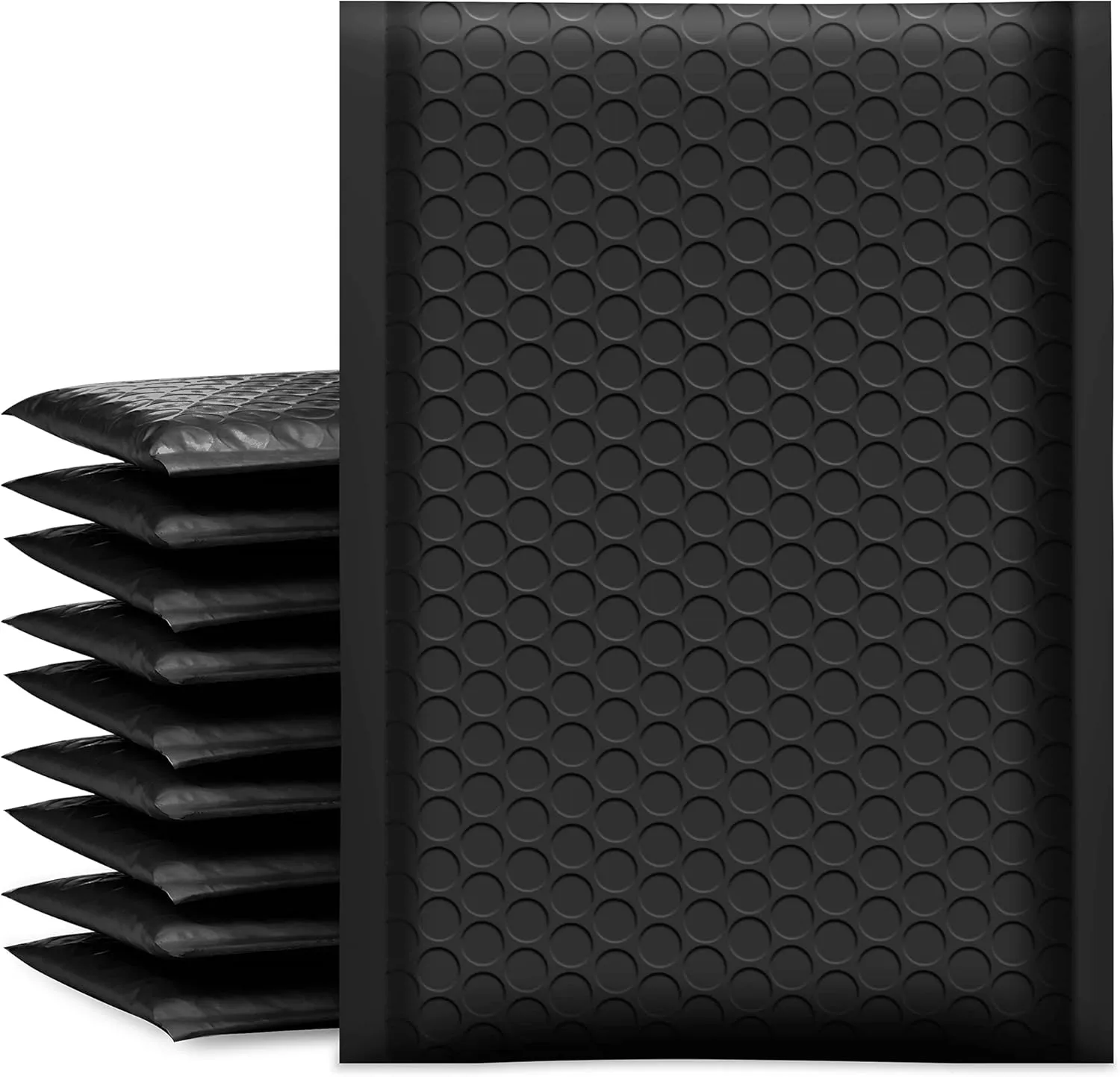 UCGOU Bubble Mailers 5x8.6 Inch Usable Size 5x7 Inch Black 100 Pack Padded Envelopes Small Business Mailing Packages Self Seal Adhesive Waterproof Boutique Shipping Bags for Jewelry Makeup Supplies