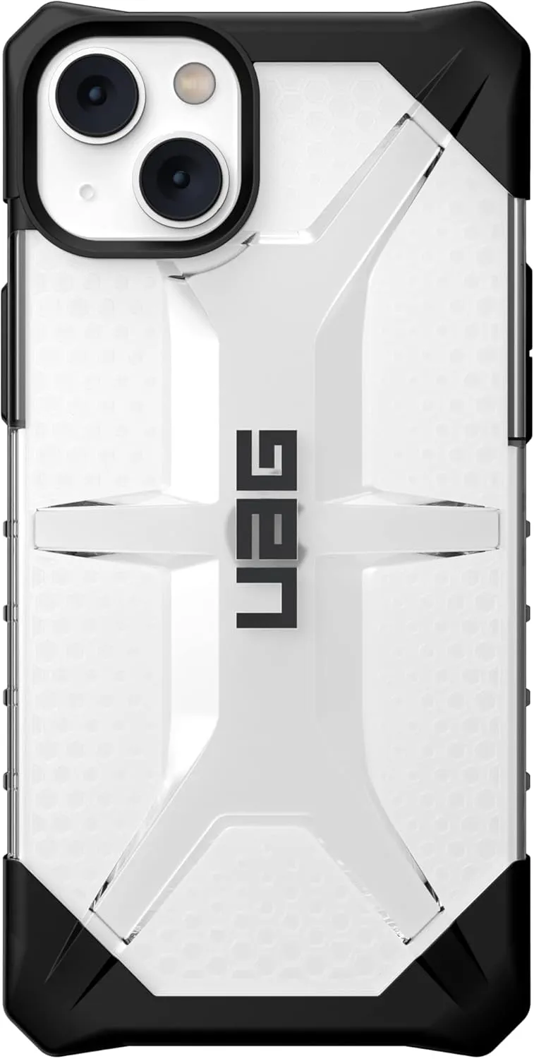 URBAN ARMOR GEAR UAG Designed for iPhone 14 Plus Case Clear Translucent Ice 6.7" Plasma Lightweight Slim Shockproof Transparent Protective Cover Compatible with Wireless Charging