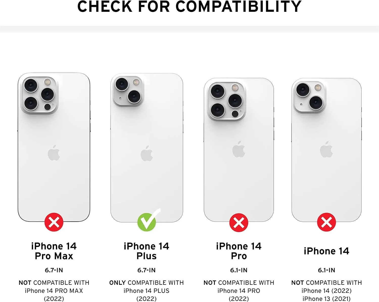 URBAN ARMOR GEAR UAG Designed for iPhone 14 Plus Case Clear Translucent Ice 6.7" Plasma Lightweight Slim Shockproof Transparent Protective Cover Compatible with Wireless Charging