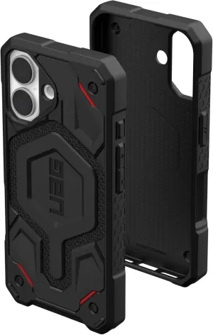 URBAN ARMOR GEAR UAG Designed for iPhone 16 Case 6.1" Monarch Pro - Compatible with MagSafe Charging Rugged Heavy Duty Shockproof Anti-Slip Military Grade Protective Cover, Kevlar Black