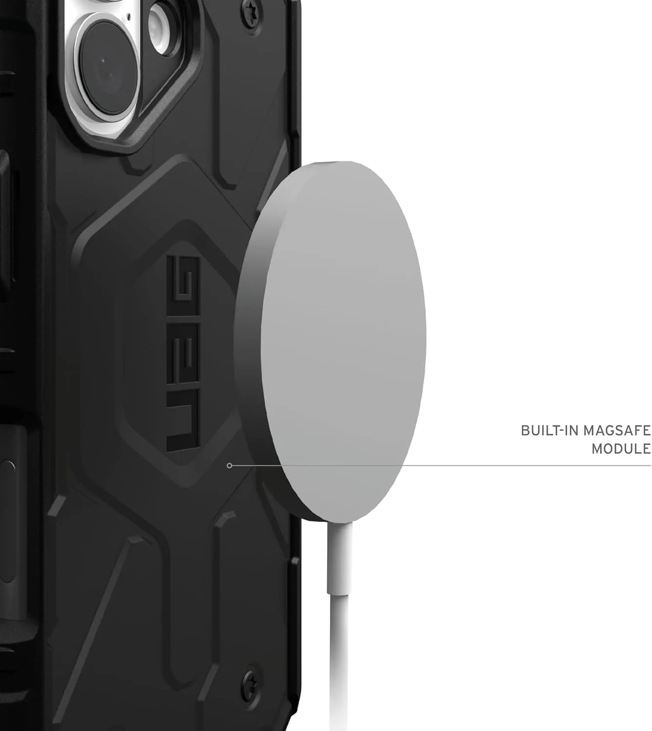URBAN ARMOR GEAR UAG Designed for iPhone 16 Case 6.1" Pathfinder - Compatible with MagSafe Charging Rugged Shockproof Anti-Slip Military Grade Protective Cover, Black