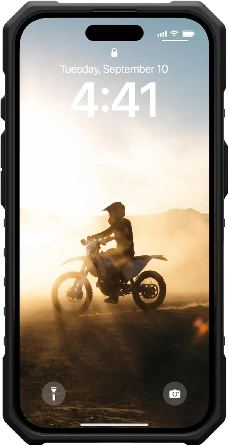 URBAN ARMOR GEAR UAG Designed for iPhone 16 Case 6.1" Pathfinder - Compatible with MagSafe Charging Rugged Shockproof Anti-Slip Military Grade Protective Cover, Black