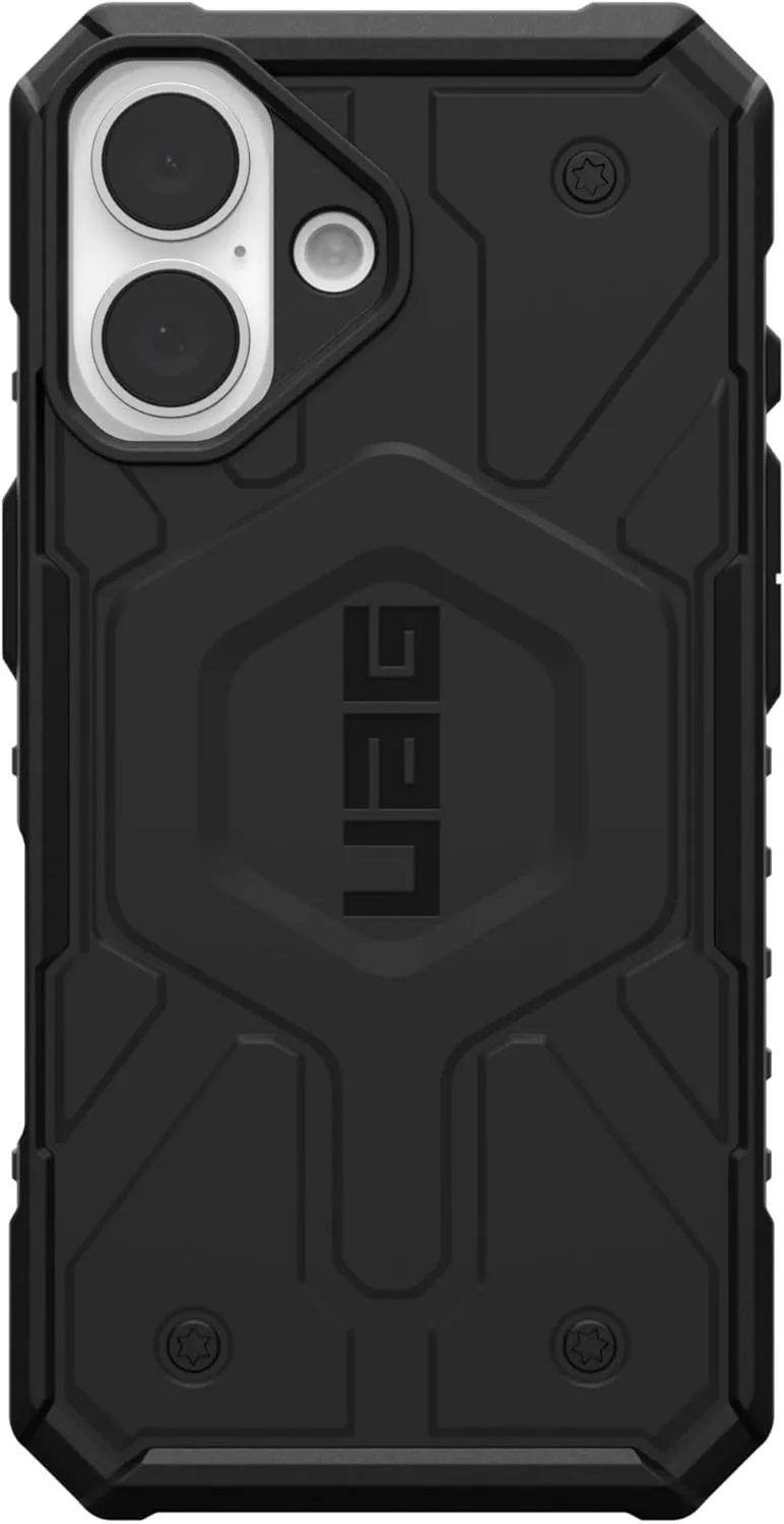 URBAN ARMOR GEAR UAG Designed for iPhone 16 Case 6.1" Pathfinder - Compatible with MagSafe Charging Rugged Shockproof Anti-Slip Military Grade Protective Cover, Black