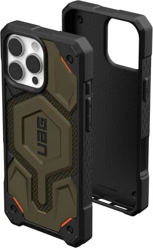 URBAN ARMOR GEAR UAG Designed for iPhone 16 Pro Max Case 6.9" Monarch Pro - Compatible with MagSafe Charging Rugged Heavy Duty Shockproof Military Grade Protective Cover, Kevlar Element Green