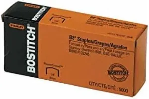 Value Pack of 6 boxes Stanley Bostitch B8 PowerCrown Premium 1/4 Staples (STCRP21151/4) 3 PACK