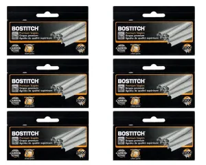 Value Pack of 6 Boxes Stanley Bostitch B8 Powercrown Premium 1/4" Staples (Stcrp21151/4) (2-Pack)