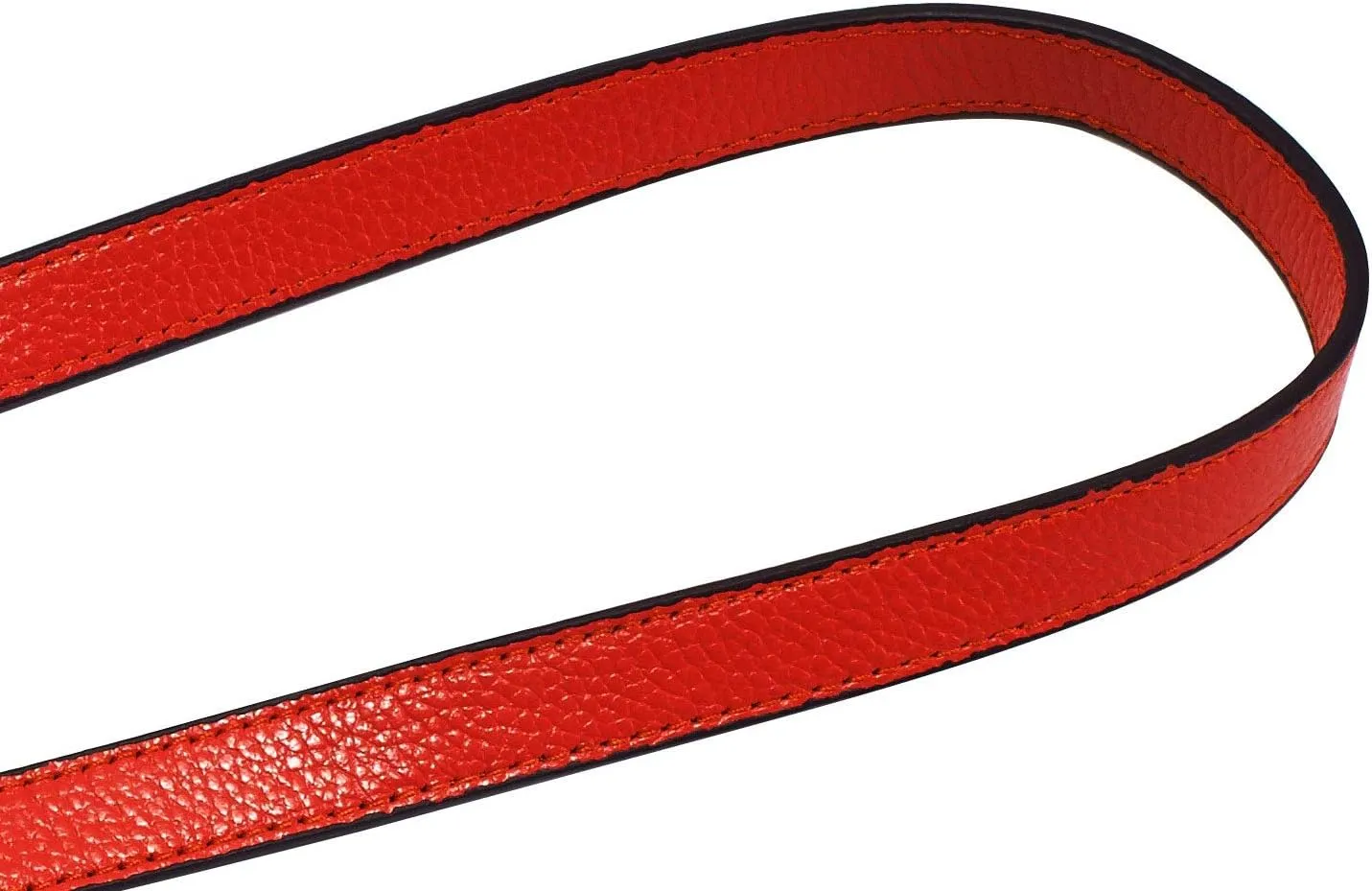 VanEnjoy Full Grain Leather Replacement Strap Shoulder Bag Purse, 0.98 inch Width Gold Hardware(Red-Silver Locks)