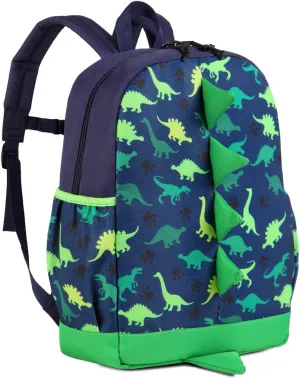 VASCHY Dinosaur Toddler Backpack, Cute Little Boys Girls Kids Schoolbag Bookbag w Chest Strap