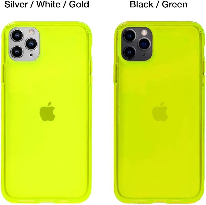 VELVET CAVIAR Clear Case for iPhone 12 / iPhone 12 Pro [8ft Drop Tested] (Neon Yellow)