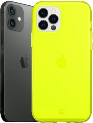 VELVET CAVIAR Clear Case for iPhone 12 / iPhone 12 Pro [8ft Drop Tested] (Neon Yellow)