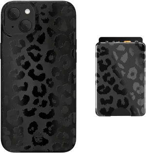 VELVET CAVIAR MagSafe Wallet   iPhone 15 Case (Bundle - Black Leopard)