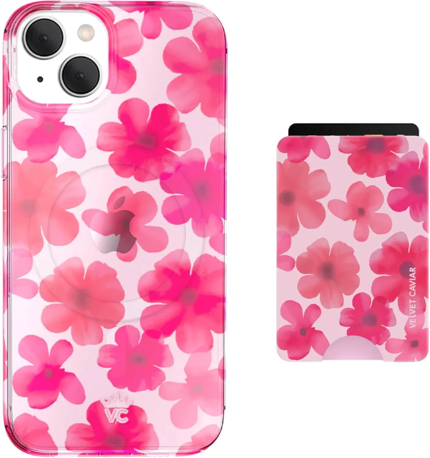 VELVET CAVIAR MagSafe Wallet   iPhone 15 Plus Case (Bundle - Cherry Blossom)
