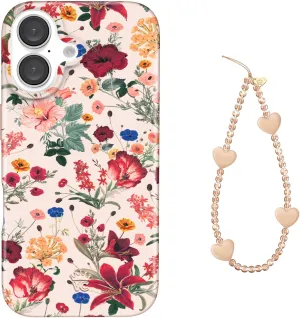VELVET CAVIAR Phone Charm   16 Case (Bundle - Nude Vintage Floral)
