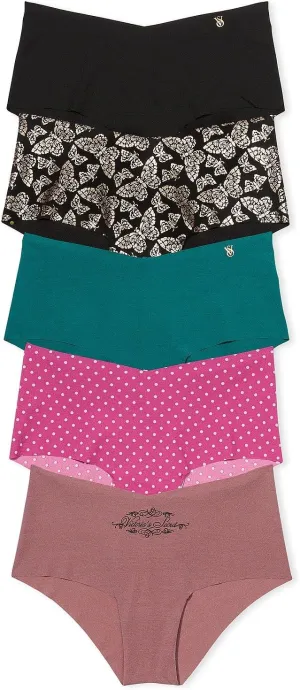 Victoria's Secret Women's No Show Cheeky Underwear, Minimal Coverage Panties for Women, Multi Pack (XS-XXL)