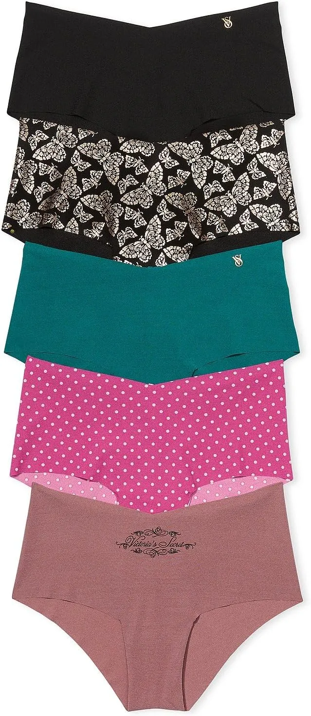 Victoria's Secret Women's No Show Cheeky Underwear, Minimal Coverage Panties for Women, Multi Pack (XS-XXL)