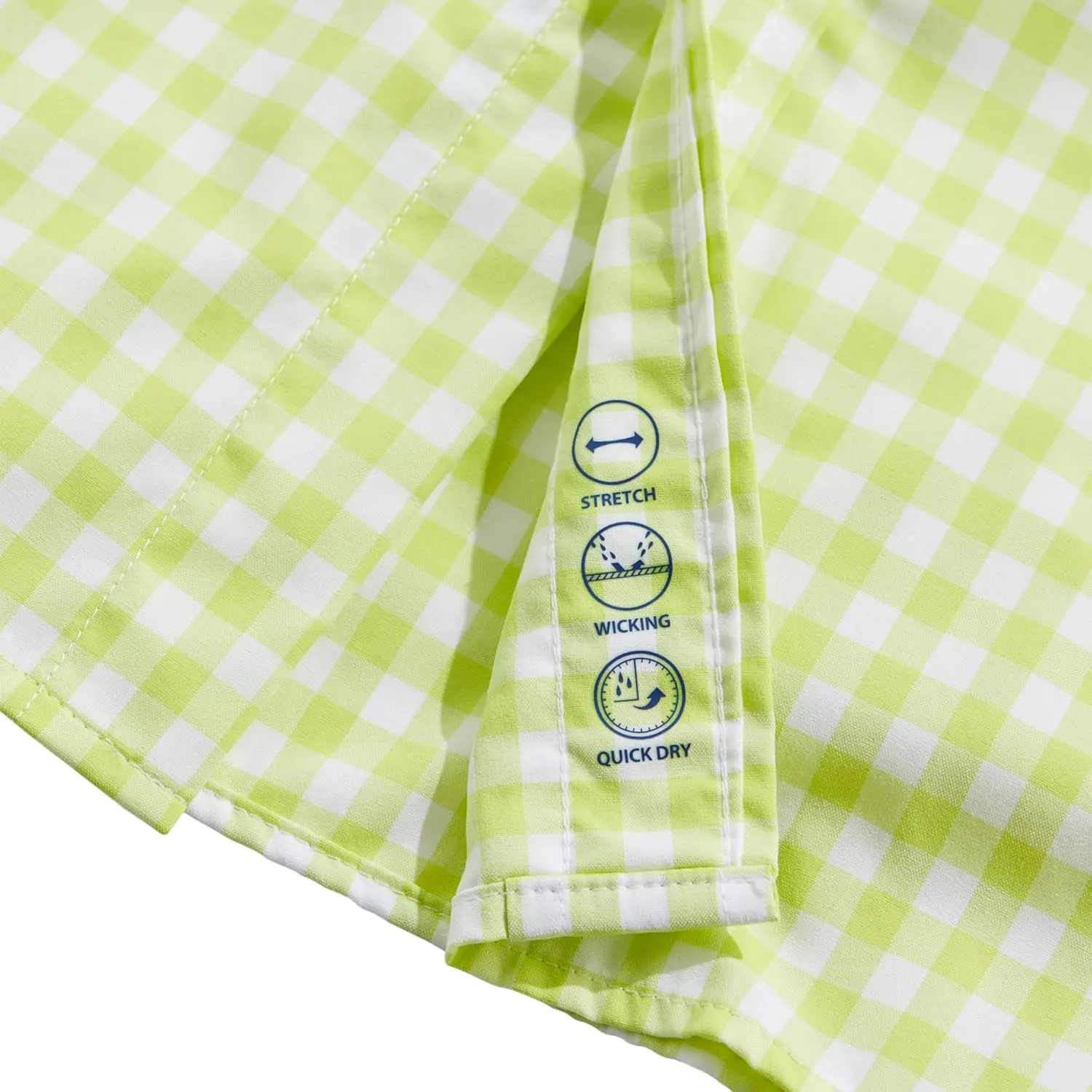 vineyard vines Men's On-The-go Nylon Gingham Shirt